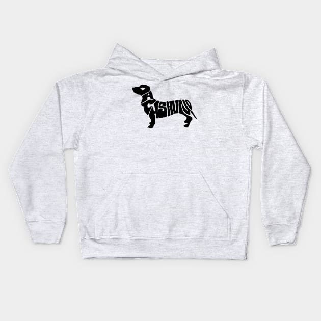 Dachshund Kids Hoodie by JoyFabrika